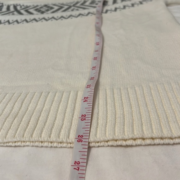 Charming Charlie Silver Metallic Accent Fair Isle Sweater - Picture 9 of 11